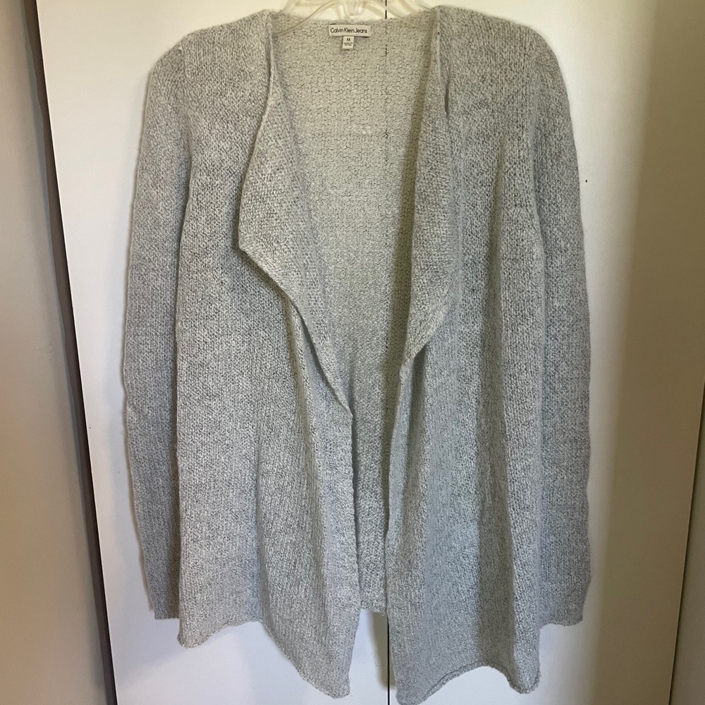 Calvin Klein Jeans Women's Light Gray Cardigan